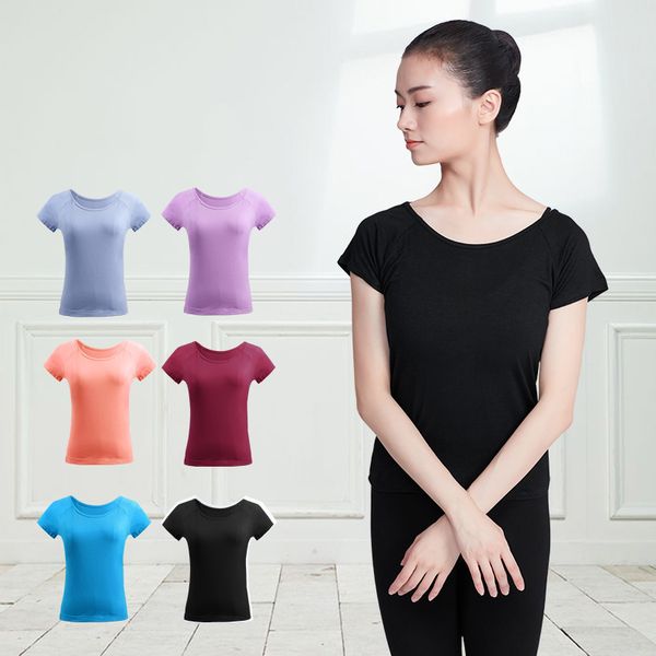 women ballet dance solid color dance t-shirt girls standard gymnastics short sleeve shirt adults yoga practice t-shirt, Black;red
women ballet dance solid color dance t-shirt girls standard gymnastics short sleeve shirt adults yoga practice t-shirt, Black;red