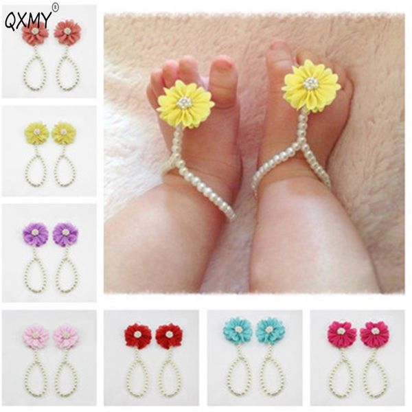 qxmy baby pearl anklets shoe fashion jewelry with flowers foot chain infant colorful barefoot anklet chain accessories
qxmy baby pearl anklets shoe fashion jewelry with flowers foot chain infant colorful barefoot anklet chain accessories