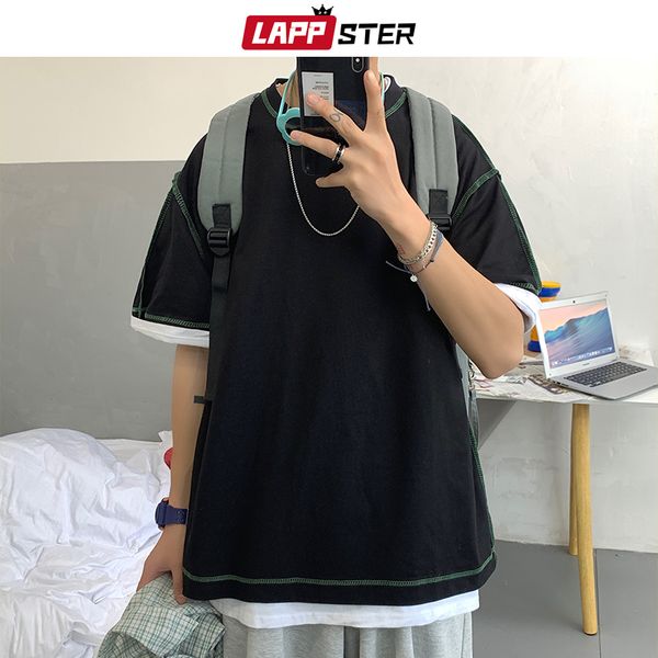 lappster summer designer graphic t shirts 2020 korean fashions harajuku t shirt mens clothing oversized shirt black tees, White;black
lappster summer designer graphic t shirts 2020 korean fashions harajuku t shirt mens clothing oversized shirt black tees, White;black