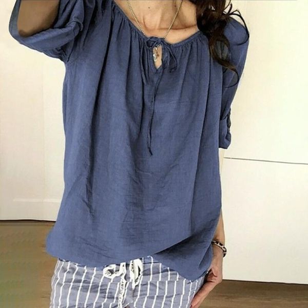 running jerseys women short sleeve loose ladies summer casual strap solid color blouses clothing, Black;blue
running jerseys women short sleeve loose ladies summer casual strap solid color blouses clothing, Black;blue