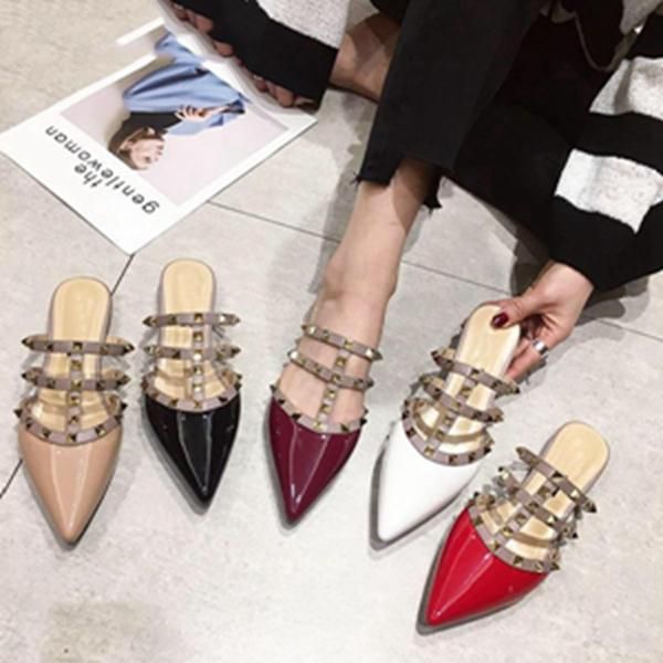 женщины плоских тапочки скольжение мулов марка дизайнеры 2019 fashion luxury rivet t-ремень слайды скольжения на бездельник мулов, Black;grey
женщины плоских тапочки скольжение мулов марка дизайнеры 2019 fashion luxury rivet t-ремень слайды скольжения на бездельник мулов, Black;grey