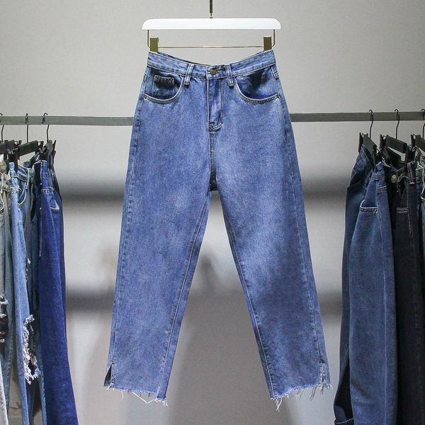 2020 large size women's high waist denim summer new loose straight tube fat sister casual all-match wide leg wide leg pants pants, Blue
2020 large size women's high waist denim summer new loose straight tube fat sister casual all-match wide leg wide leg pants pants, Blue