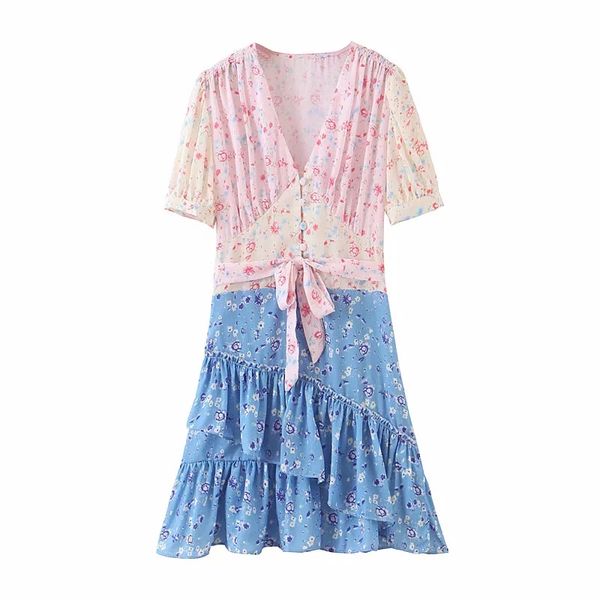new arrival 2020 summer stylish sweet floral print ruffles mini dress elegant high end women chic button casual dresses vestidos, Black;gray
new arrival 2020 summer stylish sweet floral print ruffles mini dress elegant high end women chic button casual dresses vestidos, Black;gray