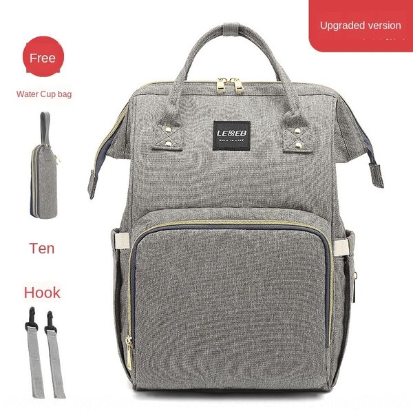 mummy bag waterproof backpack double shoulder large capacity portable inclined span fashion gray mother and baby backpack
mummy bag waterproof backpack double shoulder large capacity portable inclined span fashion gray mother and baby backpack