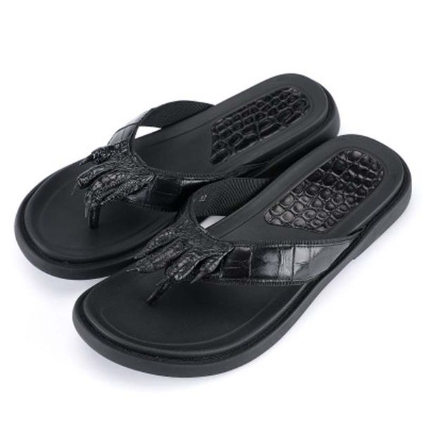 baoduli new men slippers outdoor men flip-flops shoes crocodile the beach sandals slippers crocodile leather, Black
baoduli new men slippers outdoor men flip-flops shoes crocodile the beach sandals slippers crocodile leather, Black