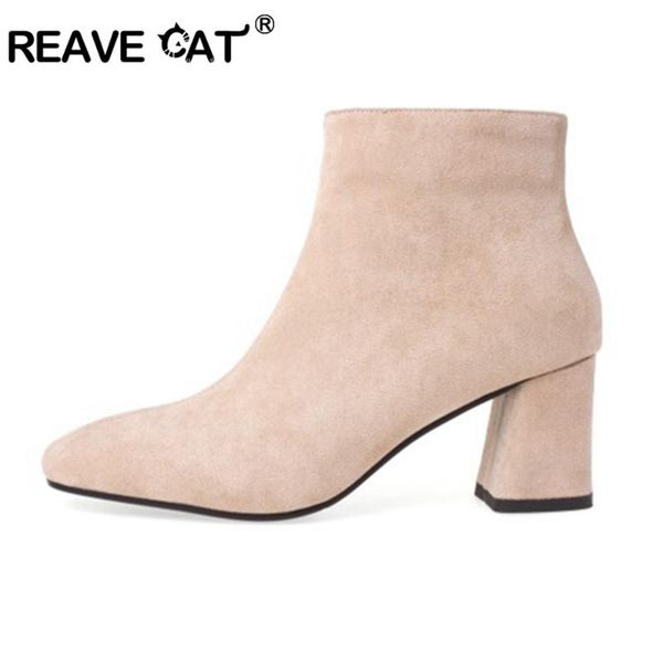 reave cat autumn mid-calf boots round toe 6.5cm square heels flock zipper solid big size 33-46 black beige date work party s2003
reave cat autumn mid-calf boots round toe 6.5cm square heels flock zipper solid big size 33-46 black beige date work party s2003