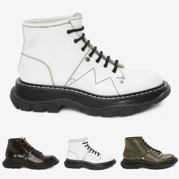 2020 new women ankle boot women boots Tread Lace Up Boot Army green, black, white, black leather rose red soles
2020 new women ankle boot women boots Tread Lace Up Boot Army green, black, white, black leather rose red soles