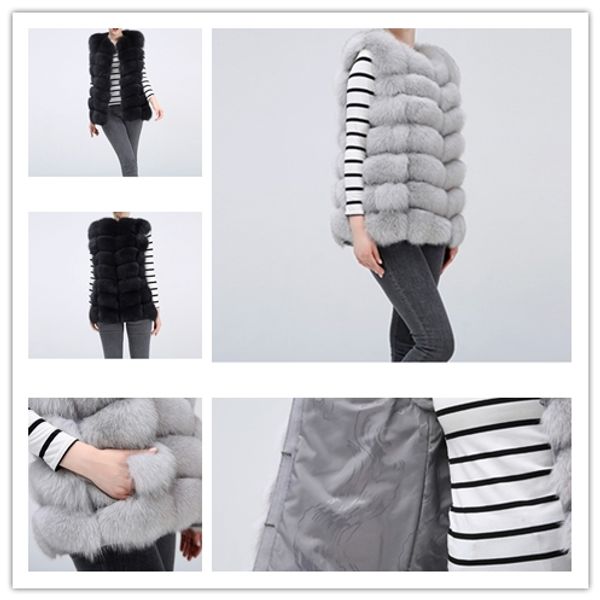 new real fur women's vest leather fashion luxury thick warm jacket jacket solid color fur vest women's coat, Black
new real fur women's vest leather fashion luxury thick warm jacket jacket solid color fur vest women's coat, Black