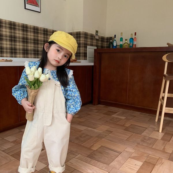 2020 korea style girls boys cotton overall autumn baby long pants 1-6 years, Blue 
2020 korea style girls boys cotton overall autumn baby long pants 1-6 years, Blue
