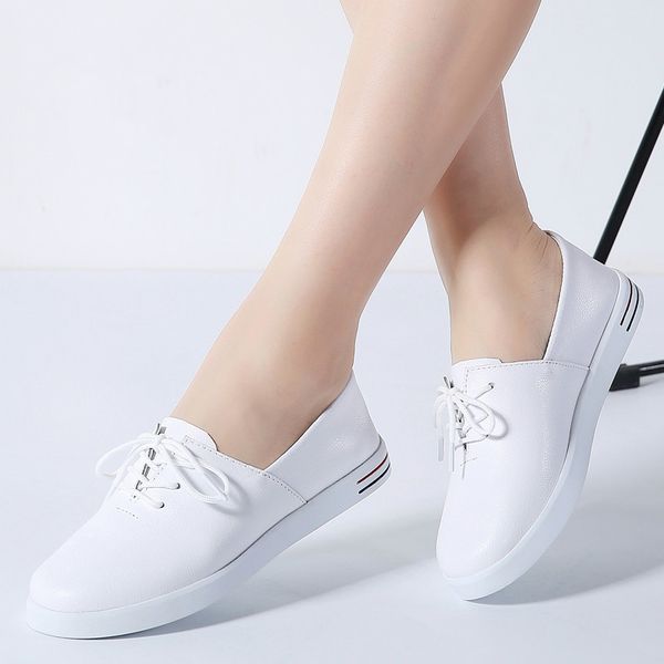 2020 autumn women flats shoes women lace up white flat loafers shoes ladies ballet flats female oxfords boat, Black
2020 autumn women flats shoes women lace up white flat loafers shoes ladies ballet flats female oxfords boat, Black
