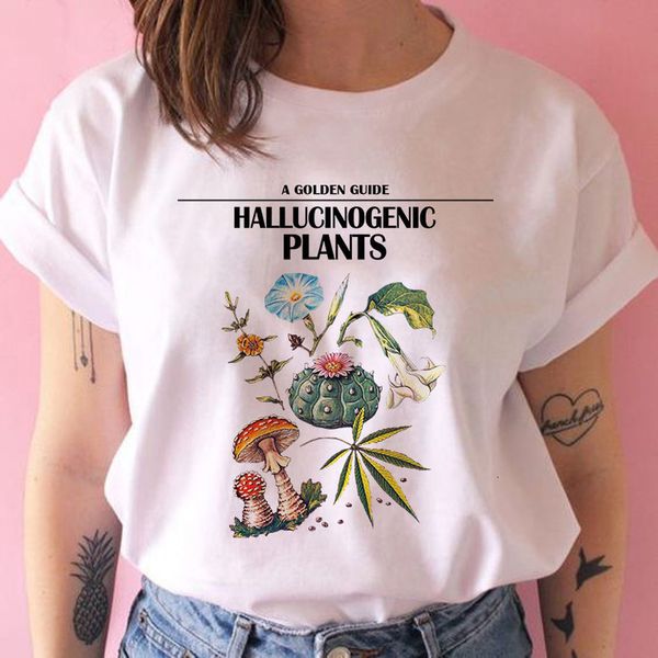 hallucinogenic plants new summer harajuku print big size ulzzang women short sleeved tees letters loose fun fashion t shirt, White 
hallucinogenic plants new summer harajuku print big size ulzzang women short sleeved tees letters loose fun fashion t shirt, White