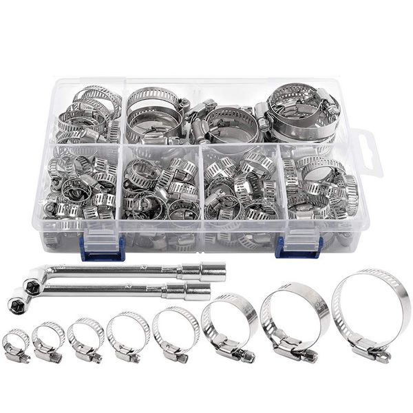 hose clamp stainless steel assortment adjustable range(6-51mm), 304 stainless steel hose clamp with 2pcs socket wrench
hose clamp stainless steel assortment adjustable range(6-51mm), 304 stainless steel hose clamp with 2pcs socket wrench