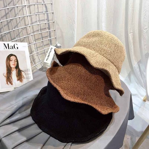 cotton and linen sunshade fisherman women's cute foldable knitted basin bucket cotton linen bucket hat literary hat, Blue;gray
cotton and linen sunshade fisherman women's cute foldable knitted basin bucket cotton linen bucket hat literary hat, Blue;gray