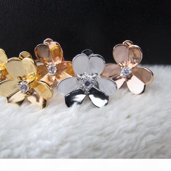 three leaf earrings accesories 18k white yellow rose gold plated designer party jewelry for women, Golden;silver
three leaf earrings accesories 18k white yellow rose gold plated designer party jewelry for women, Golden;silver