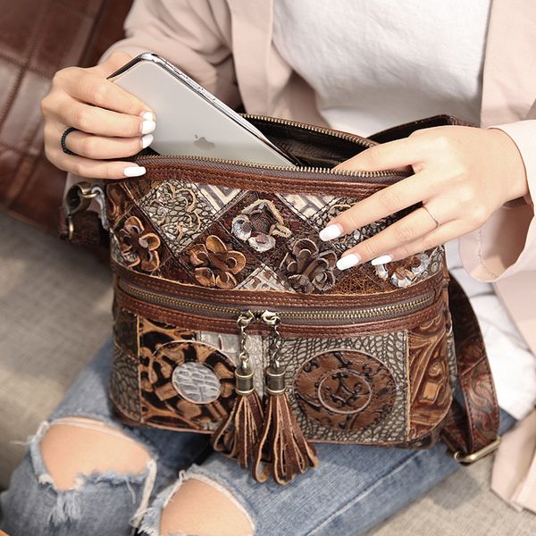 the new women's leather bags color handbags fashion shoulder/crossbody bag national style
the new women's leather bags color handbags fashion shoulder/crossbody bag national style