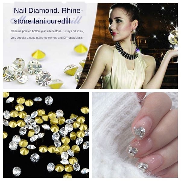 sharp bottom transparent diy rhinestone glass three-dimensional loose diamond white mixed rhinestone diy nail diamond jewelry sticker, Silver
sharp bottom transparent diy rhinestone glass three-dimensional loose diamond white mixed rhinestone diy nail diamond jewelry sticker, Silver
