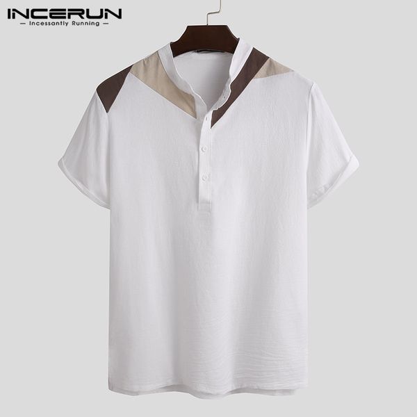 incerun leisure cotton comfortable blusas chic vintage blouse summer men patchwork shirts fashion short sleeve o neck camisa 3xl, White;black
incerun leisure cotton comfortable blusas chic vintage blouse summer men patchwork shirts fashion short sleeve o neck camisa 3xl, White;black