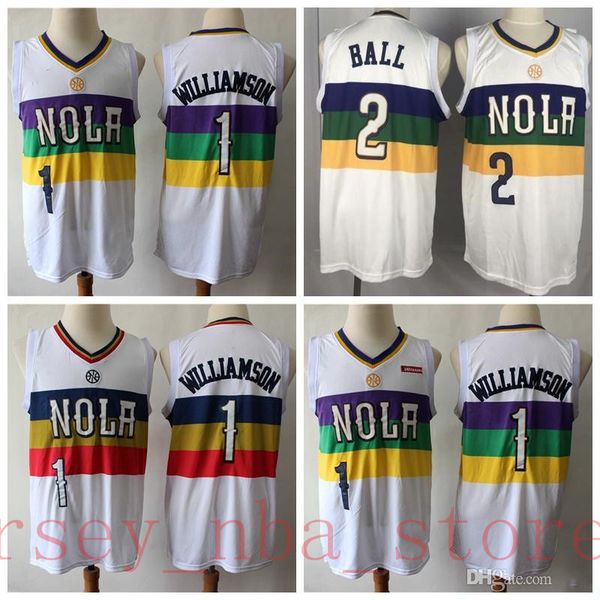 2020 city mens edition 1 zion williamson white jersey authentic 2 lonzo ball vancouver new orleans pelicans basketball jersey, Blue;black
2020 city mens edition 1 zion williamson white jersey authentic 2 lonzo ball vancouver new orleans pelicans basketball jersey, Blue;black