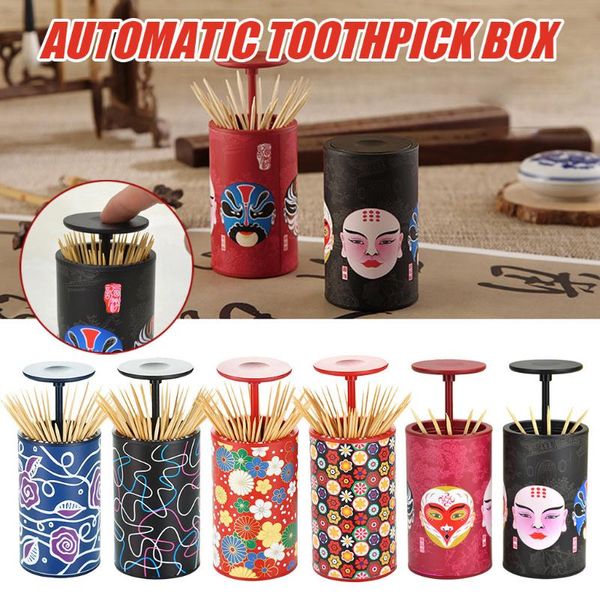 storage bottles & jars creative toothpick box 1pc chinese personality portable living room home automatic pressing jul#20
storage bottles & jars creative toothpick box 1pc chinese personality portable living room home automatic pressing jul#20