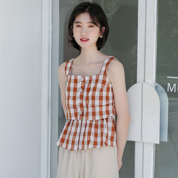 chic hipster suspender sling coat coat 2020 summer new korean style sleeveless off-shoulder outerwear plaid vest for women, Camo
chic hipster suspender sling coat coat 2020 summer new korean style sleeveless off-shoulder outerwear plaid vest for women, Camo