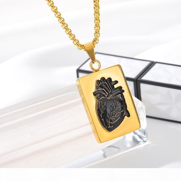 gothic anatomical heart pendant necklace set & puzzle couple gold stainless steel chain heart necklace collares bff jewelry, Silver
gothic anatomical heart pendant necklace set & puzzle couple gold stainless steel chain heart necklace collares bff jewelry, Silver