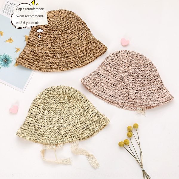children's new hand woven lace ribbon sun sunscreen foldable lace straw hat beach straw hat tide, Yellow
children's new hand woven lace ribbon sun sunscreen foldable lace straw hat beach straw hat tide, Yellow