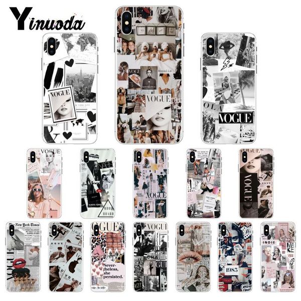 yinuoda vogue magazine cover tpu soft silicone phone case for iphone 5 5sx 6 7 7plus 8 8plus x xs max xr 10 11 pro max 
yinuoda vogue magazine cover tpu soft silicone phone case for iphone 5 5sx 6 7 7plus 8 8plus x xs max xr 10 11 pro max