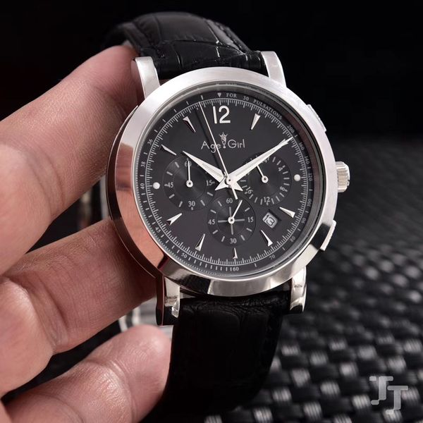 classic new chronograph men watch satch sapphire watches silver gold black white brown leather sport limited watches, Slivery;brown
classic new chronograph men watch satch sapphire watches silver gold black white brown leather sport limited watches, Slivery;brown