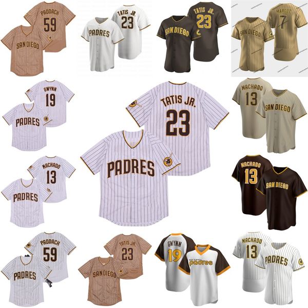 23 fernando tatis jr. padres jersey 13 manny machado chris paddack eric hosmer wil myers margot hunter ian kinsler jersey, Blue;black