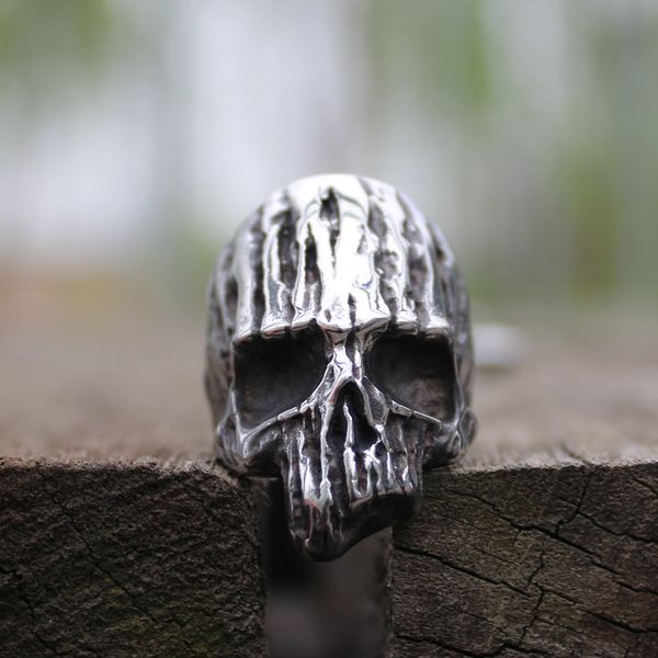 vintage decay dead wood skull rings unique mens retro 316l stainless steel biker ring jewelry size 8-13, Silver
vintage decay dead wood skull rings unique mens retro 316l stainless steel biker ring jewelry size 8-13, Silver
