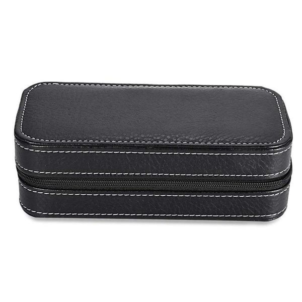 2 grids pu leather travel watch storage case zipper wristwatch box organizer (black, Black;blue
2 grids pu leather travel watch storage case zipper wristwatch box organizer (black, Black;blue