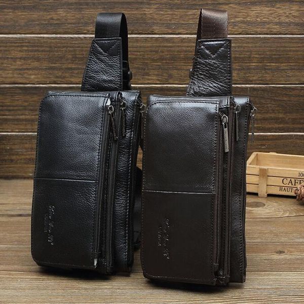men's genuine leather messenger shoulder chest purse bum hip belt fanny bag waist multi-pockets pack travel male cowhide bag
men's genuine leather messenger shoulder chest purse bum hip belt fanny bag waist multi-pockets pack travel male cowhide bag