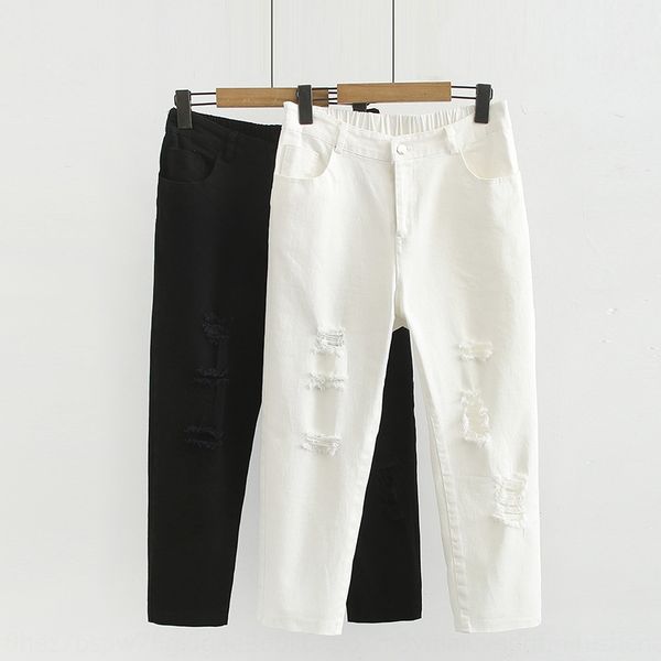 200kg large size women's clothing simple solid color hole washed fat mm casual slimming jeans and jeans cropped pants 376867, Blue
200kg large size women's clothing simple solid color hole washed fat mm casual slimming jeans and jeans cropped pants 376867, Blue