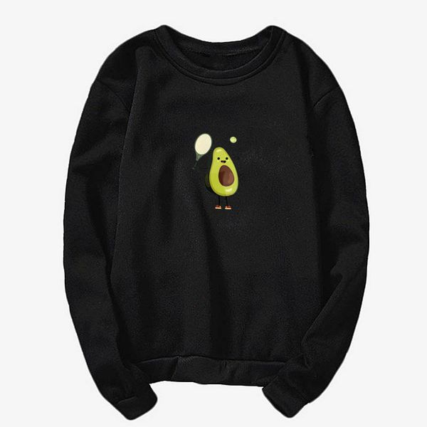 women's hoodies & sweatshirts 2021 kpop harajuku crew neck sweatshirt green avocado print cute kawaii badminton pullover hoodie coat, Black
women's hoodies & sweatshirts 2021 kpop harajuku crew neck sweatshirt green avocado print cute kawaii badminton pullover hoodie coat, Black