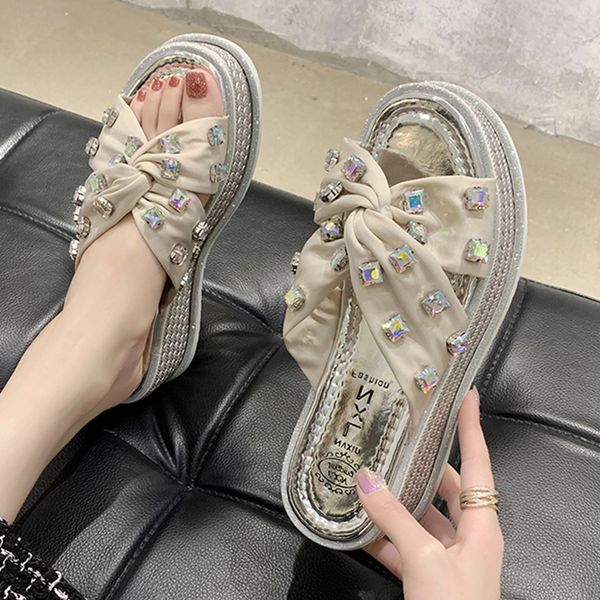 fairy paillette wedges sandals women slippers shoes woman silk sandalias height increasing crystal platform sandales 2020, Black
fairy paillette wedges sandals women slippers shoes woman silk sandalias height increasing crystal platform sandales 2020, Black