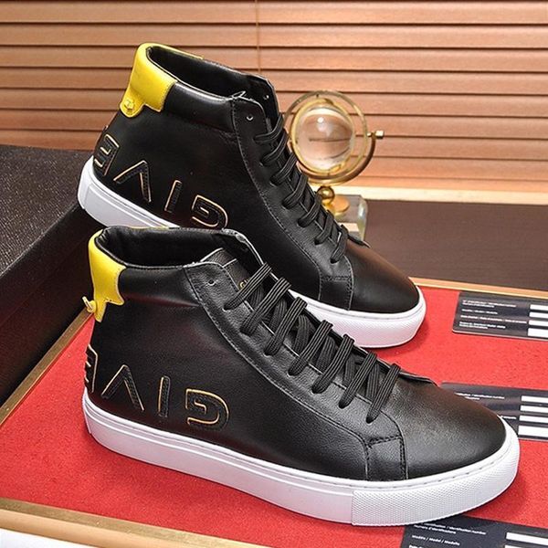 drop ship high reverse sneakers in leather mens boots vintage shoes lace -up plus size sports men shoes zapatillas hombre, Black
drop ship high reverse sneakers in leather mens boots vintage shoes lace -up plus size sports men shoes zapatillas hombre, Black