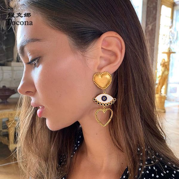 romantic gold heart drop earrings fashion hollow geometric colorful eyes jewelry for women party present 8731, Golden
romantic gold heart drop earrings fashion hollow geometric colorful eyes jewelry for women party present 8731, Golden
