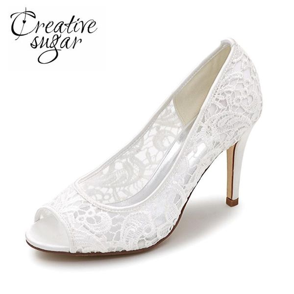 creativesugar elegant lace see through breathable mesh open peep toe woman pumps bridal wedding party dress shoes ivory white, Black
creativesugar elegant lace see through breathable mesh open peep toe woman pumps bridal wedding party dress shoes ivory white, Black