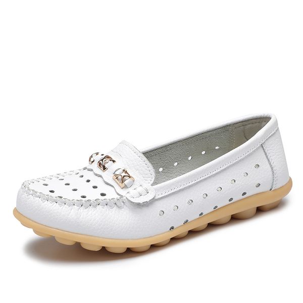 women's casual flat shoes summer 2020 new leather soft bottom hollow hole boat shoes, Black
women's casual flat shoes summer 2020 new leather soft bottom hollow hole boat shoes, Black