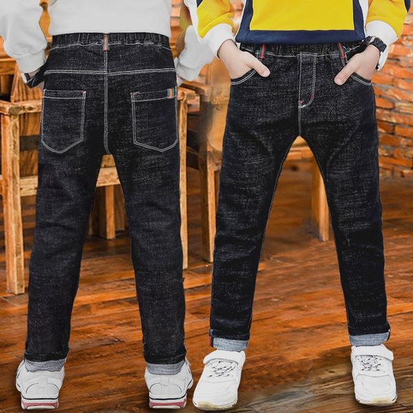 wear boy's jeans jeans wear fashionable medium and large children's korean slim autumn new children's long pants, Blue
wear boy's jeans jeans wear fashionable medium and large children's korean slim autumn new children's long pants, Blue