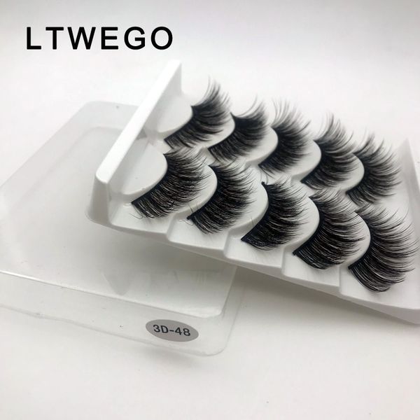 ltwego 5 pairs faux 3d mink lashes fluffy wispy false eyelashes natural long eyelash extension makeup handmade fake lash 3d-48
ltwego 5 pairs faux 3d mink lashes fluffy wispy false eyelashes natural long eyelash extension makeup handmade fake lash 3d-48