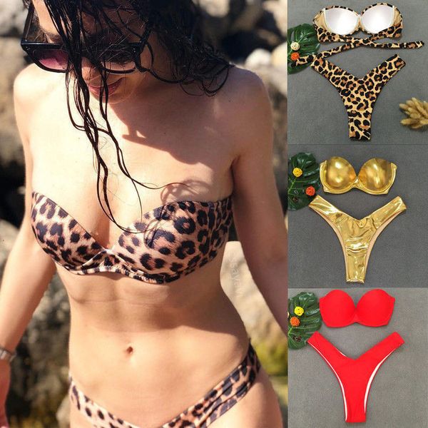 bikini set women leopard print bandeau bandage biquinis 2pcs bikinis strappy push up beach wear swimsuits brazilian holiday female, White;black
bikini set women leopard print bandeau bandage biquinis 2pcs bikinis strappy push up beach wear swimsuits brazilian holiday female, White;black