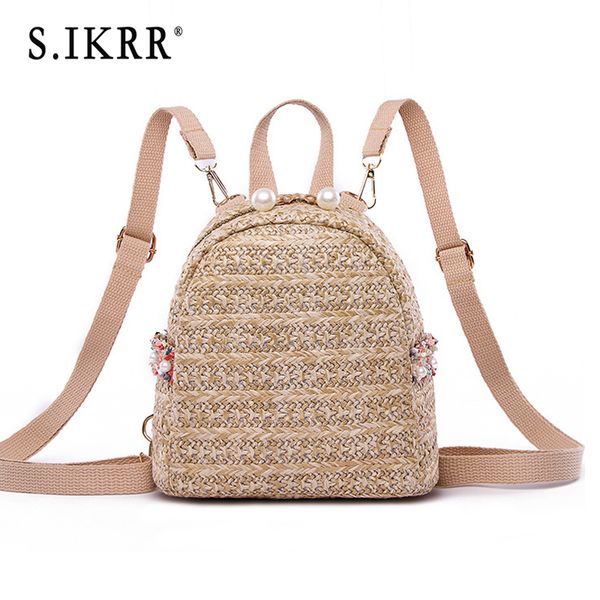 s.ikrr women woven backpack school rattan bag student school bags for teenage girls summer beach bag travel mini backpack sac
s.ikrr women woven backpack school rattan bag student school bags for teenage girls summer beach bag travel mini backpack sac