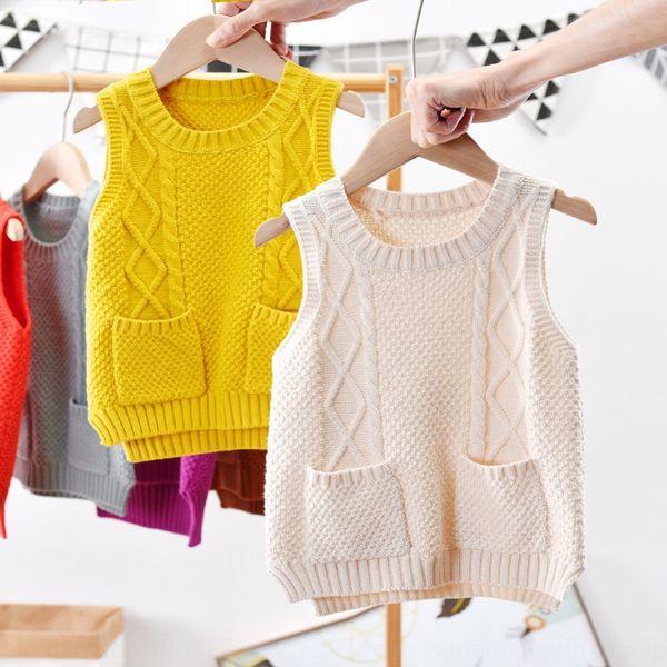 new children's woolen in sweater vest 2020 baby cotton vest school uniform pocket knitted sweater, Blue
new children's woolen in sweater vest 2020 baby cotton vest school uniform pocket knitted sweater, Blue