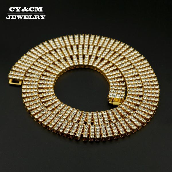 cy&cm men's hiphop rock gold necklace chain 4 row iced out rhinestone crystal cz stone tennis link punk jewelry necklace 30, Silver
cy&cm men's hiphop rock gold necklace chain 4 row iced out rhinestone crystal cz stone tennis link punk jewelry necklace 30, Silver