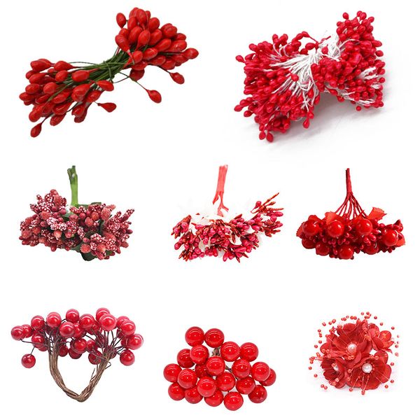mixed red flower christmas cherry stamen berries bundle for wedding diy cake gift box wreaths new year xmas decoration
mixed red flower christmas cherry stamen berries bundle for wedding diy cake gift box wreaths new year xmas decoration