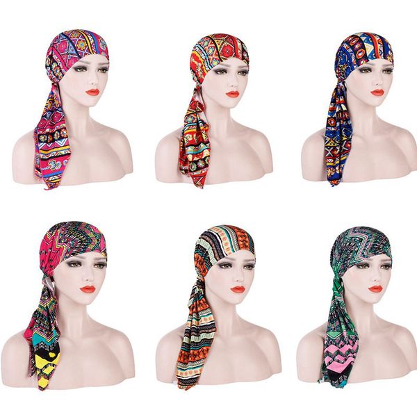 ethnic clothing musilm two long tail floral print turban caps head wrap for women folding stretch headwear turbantes cotton hat chemo, Red
ethnic clothing musilm two long tail floral print turban caps head wrap for women folding stretch headwear turbantes cotton hat chemo, Red