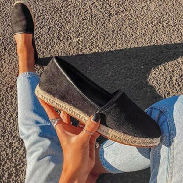 womens flat slip on espadrilles ladies torridity casual plimsolls shoes sneakers women ballet loafers flats zapatos mujer cs04, Black
womens flat slip on espadrilles ladies torridity casual plimsolls shoes sneakers women ballet loafers flats zapatos mujer cs04, Black