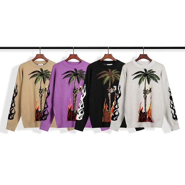 2020 autumn winter europe italy coconut tree skull fire firestarter sweater fashion casual men women woolen sweater streetwear, White;black
2020 autumn winter europe italy coconut tree skull fire firestarter sweater fashion casual men women woolen sweater streetwear, White;black