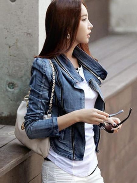 2020 autumn winter japan women's jackets retro denim jacket ladies slim coats zipper long-sleeved worn zipper coat, Black;brown
2020 autumn winter japan women's jackets retro denim jacket ladies slim coats zipper long-sleeved worn zipper coat, Black;brown